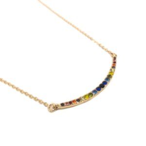 Rainbow Bar Necklace
